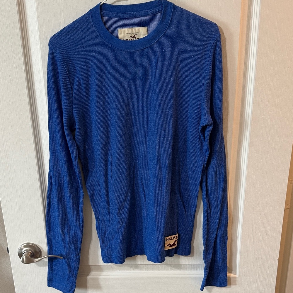 Hollister Vibrant Blue Crew Neck Top